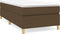 vidaXL - Bedframe - zonder - matras - 100x200 - cm - stof - donkerbruin