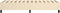 vidaXL - Bedframe - zonder - matras - 100x200 - cm - stof - crèmekleurig