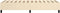 vidaXL - Bedframe - zonder - matras - 100x200 - cm - stof - crèmekleurig