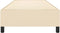 vidaXL - Bedframe - zonder - matras - 100x200 - cm - stof - crèmekleurig