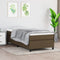 vidaXL - Bedframe - zonder - matras - 100x200 - cm - stof - donkerbruin
