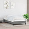 vidaXL - Bedframe - zonder - matras - 100x200 - cm - stof - donkergrijs