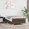 vidaXL - Bedframe - zonder - matras - 100x200 - cm - stof - donkerbruin