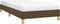 vidaXL - Bedframe - zonder - matras - 100x200 - cm - stof - donkerbruin