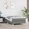 vidaXL - Bedframe - zonder - matras - 100x200 - cm - stof - donkergrijs