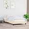 vidaXL - Bedframe - zonder - matras - 100x200 - cm - stof - crèmekleurig