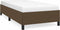 vidaXL - Bedframe - zonder - matras - 100x200 - cm - stof - donkerbruin