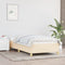 vidaXL - Bedframe - zonder - matras - 100x200 - cm - stof - crèmekleurig