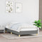 vidaXL - Bedframe - zonder - matras - 100x200 - cm - stof - donkergrijs