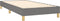 vidaXL - Bedframe - zonder - matras - 100x200 - cm - stof - donkergrijs