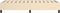 vidaXL - Bedframe - zonder - matras - 100x200 - cm - stof - crèmekleurig