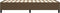 vidaXL - Bedframe - zonder - matras - 100x200 - cm - stof - donkerbruin