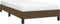 vidaXL - Bedframe - zonder - matras - 100x200 - cm - stof - donkerbruin