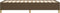 vidaXL - Bedframe - zonder - matras - 100x200 - cm - stof - donkerbruin