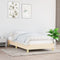 vidaXL - Bedframe - zonder - matras - 100x200 - cm - stof - crèmekleurig