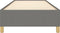 vidaXL - Bedframe - zonder - matras - 100x200 - cm - stof - donkergrijs