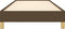 vidaXL - Bedframe - zonder - matras - 100x200 - cm - stof - donkerbruin