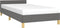 vidaXL - Bedframe - zonder - matras - 100x200 - cm - stof - donkergrijs