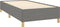 vidaXL - Bedframe - zonder - matras - 100x200 - cm - stof - donkergrijs