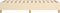 vidaXL - Bedframe - zonder - matras - 100x200 - cm - stof - crèmekleurig