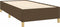 vidaXL - Bedframe - zonder - matras - 100x200 - cm - stof - donkerbruin