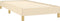vidaXL - Bedframe - zonder - matras - 100x200 - cm - stof - crèmekleurig