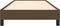 vidaXL - Bedframe - zonder - matras - 100x200 - cm - stof - donkerbruin