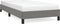 vidaXL - Bedframe - zonder - matras - 100x200 - cm - stof - donkergrijs