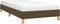 vidaXL - Bedframe - zonder - matras - 100x200 - cm - stof - donkerbruin