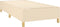 vidaXL - Bedframe - zonder - matras - 100x200 - cm - stof - crèmekleurig