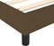 vidaXL - Bedframe - zonder - matras - 100x200 - cm - stof - donkerbruin