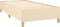 vidaXL - Bedframe - zonder - matras - 100x200 - cm - stof - crèmekleurig