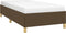 vidaXL - Bedframe - zonder - matras - 100x200 - cm - stof - donkerbruin