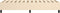 vidaXL - Bedframe - zonder - matras - 100x200 - cm - stof - crèmekleurig