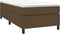 vidaXL - Bedframe - zonder - matras - 100x200 - cm - stof - donkerbruin