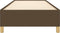 vidaXL - Bedframe - zonder - matras - 100x200 - cm - stof - donkerbruin