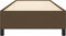 vidaXL - Bedframe - zonder - matras - 100x200 - cm - stof - donkerbruin