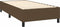 vidaXL - Bedframe - zonder - matras - 100x200 - cm - stof - donkerbruin
