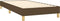 vidaXL - Bedframe - zonder - matras - 100x200 - cm - stof - donkerbruin