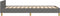 vidaXL - Bedframe - zonder - matras - 100x200 - cm - stof - donkergrijs