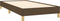 vidaXL - Bedframe - zonder - matras - 100x200 - cm - stof - donkerbruin
