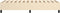 vidaXL - Bedframe - zonder - matras - 100x200 - cm - stof - crèmekleurig