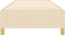 vidaXL - Bedframe - zonder - matras - 100x200 - cm - stof - crèmekleurig