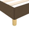 vidaXL - Bedframe - zonder - matras - 100x200 - cm - stof - donkerbruin