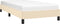 vidaXL - Bedframe - zonder - matras - 100x200 - cm - stof - crèmekleurig