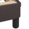 vidaXL - Bedframe - zonder - matras - 100x200 - cm - stof - donkerbruin