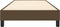 vidaXL - Bedframe - zonder - matras - 100x200 - cm - stof - donkerbruin