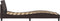 vidaXL - Bedframe - zonder - matras - 100x200 - cm - stof - donkerbruin