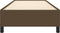 vidaXL - Bedframe - zonder - matras - 100x200 - cm - stof - donkerbruin