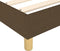 vidaXL - Bedframe - zonder - matras - 100x200 - cm - stof - donkerbruin